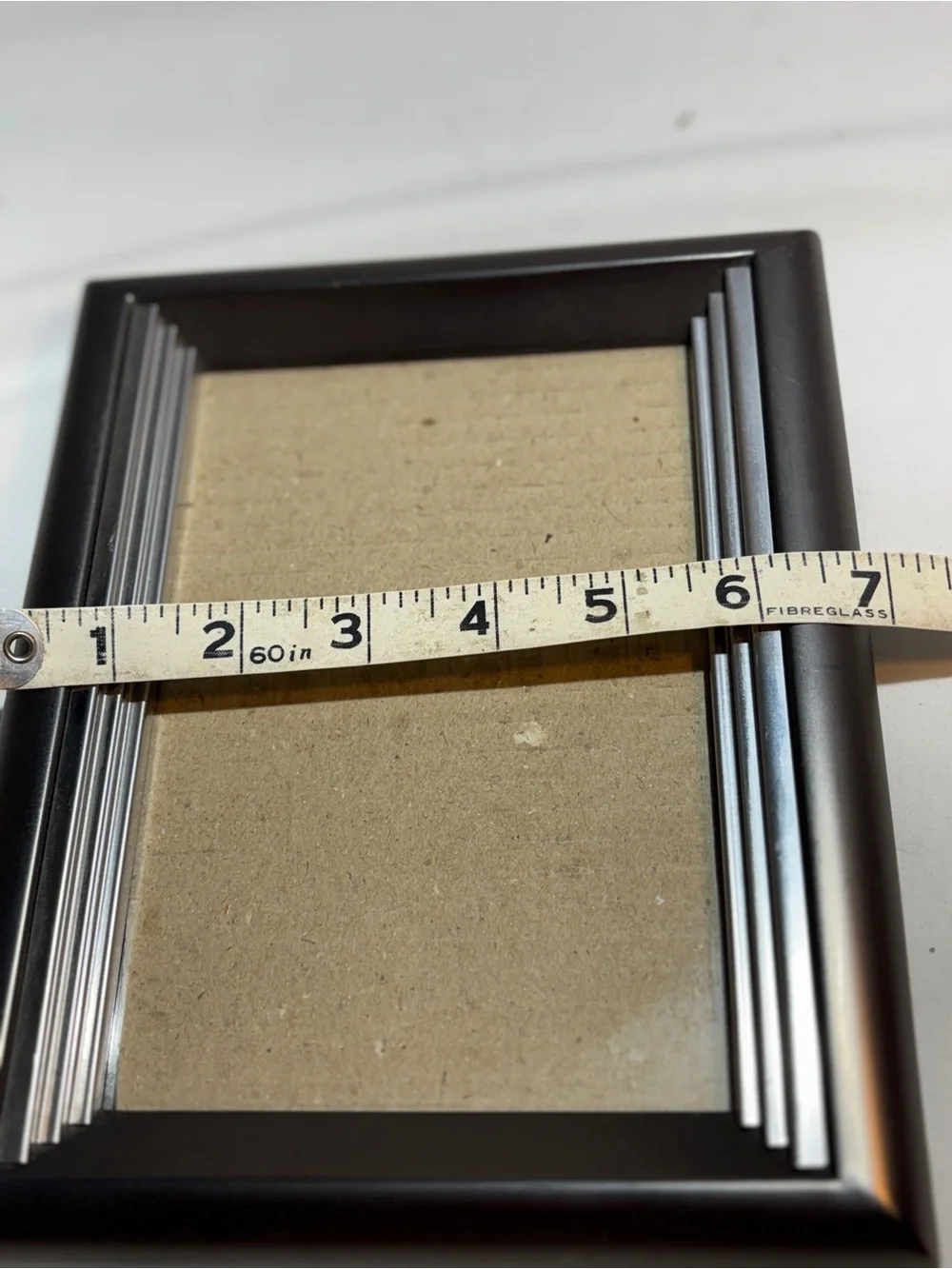 Classic Burns of Boston silver and steel gray Photo Frame 4x6